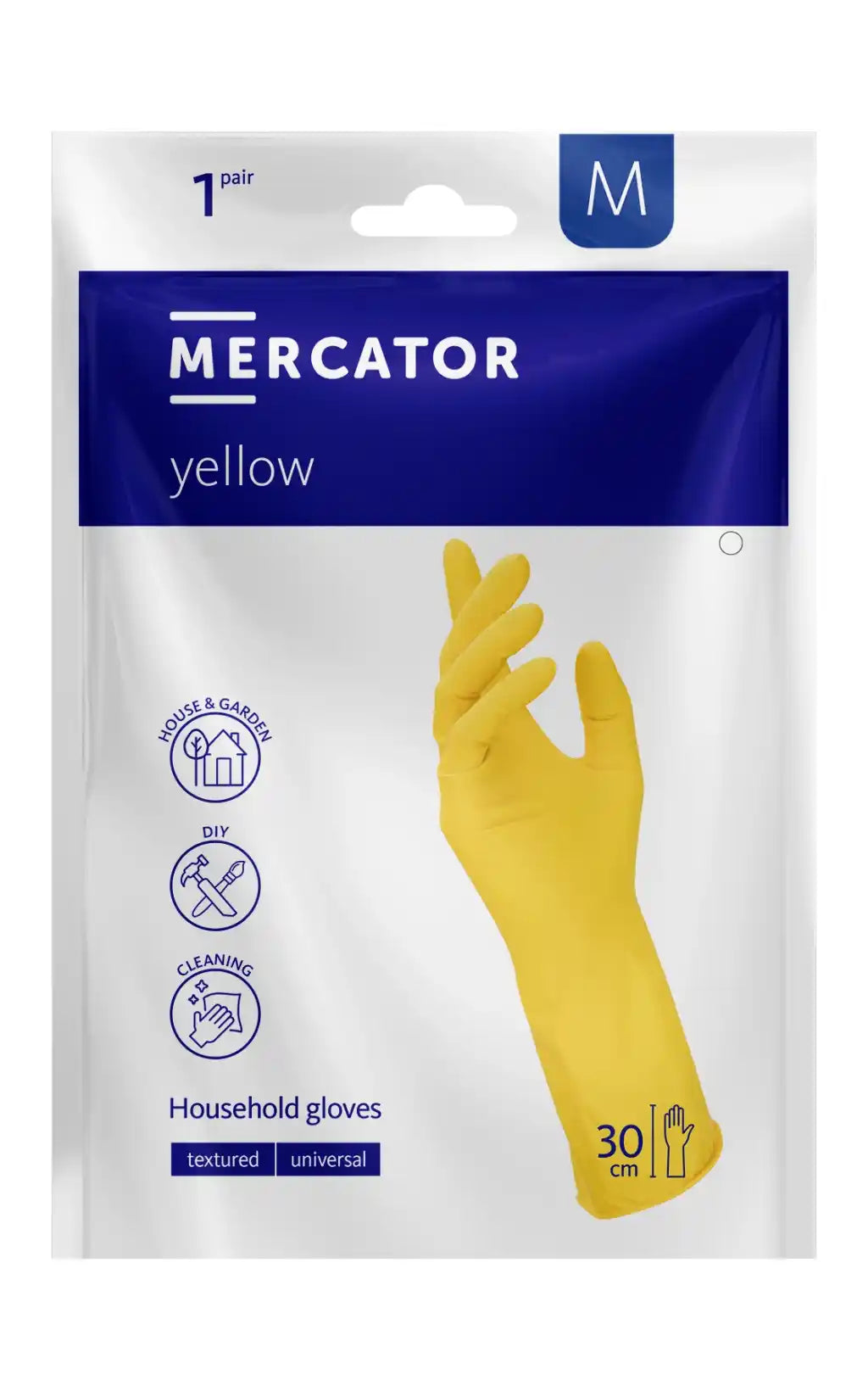 Mănuși latex menaj Mercator Yellow | S-XL